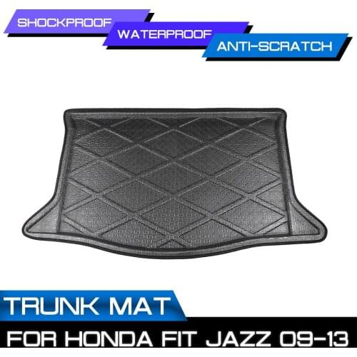 Car Floor Mat Carpet Rear Trunk Anti-mud Cover For Honda FIT JAZZ 2009 2010 2011 2012 2013