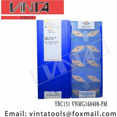 Free shipping high quality 10pcs/lots YBC151 YBC152 YBD252 YBC251 YBD152 YBD102 VNMG160408-PM cnc carbide turning insets