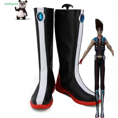 The Super Dimension Fortress Macross Basara Nekki Black Cosplay Shoes Long Boots Leather CosplayLove For Halloween Christmas