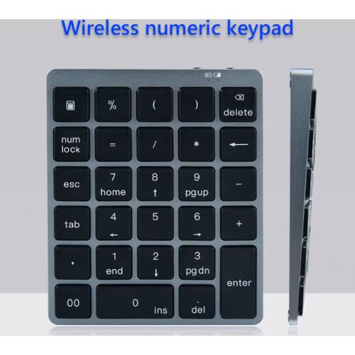 Digital Keyboard Teller Notebook Tablets Wireless Small Numeric Keypad Numpad 28 Key Digital Keyboard for Laptop