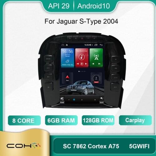 For Jaguar S-Type 2004 Android 10.0 Octa Core 6+128G Autoradio Car Multimedia Player GPS