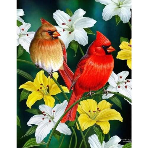 Europe diamond painting"flower birds "Diamond Embroidery,Cross Stitch kits,Diamond Mosaic painting Cute animal home decor