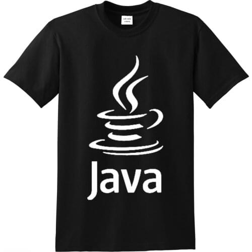Java Tshirt 100% cotton programmer t-shirts swag printed men T shirt o-neck summer street style loose tee shirts