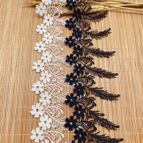 2Yards Fringed Lace Clothing Handmade Embroidery diy Accessories Fun Pajamas Accessories Home Sft Decoration Polyester Trimming