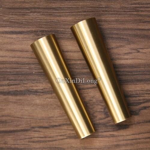 4PCS Table Brass Foot Covers Chair Feet Cover Furniture Tube Leg Protector Sofa Tapered Copper Leg Covers Height 100mm GF583