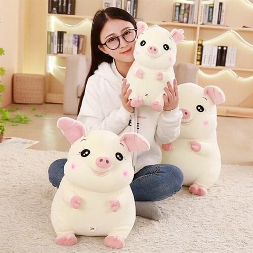 Soft Pink Pig Plush Toy Soft Stuffed Cute Animal Pig Lovely Dolls for Kids Appease Toy Babys Room Decoration 30-60 cm