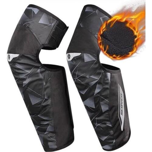 Motorcycle riding knee pads winter fall-proof wind-proof warmth rider equipment locomotive racing CE protective pile Reflective
