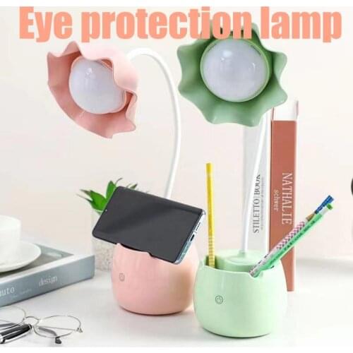 Eye Protection Desk Lamp USB Charging Plug-in Reading LED Student Dormitory Study Bedside Girl Adjustable Learning Table Lamp