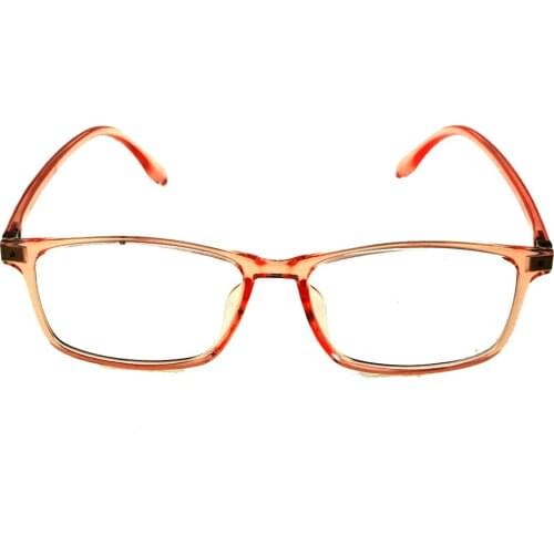 Retro Reading Glasses Rectangular Orange Frame Optical Eyeglasses for Ladies Women Ultralight+1 +1.5 +2 +2.5+3 +3.5 +4