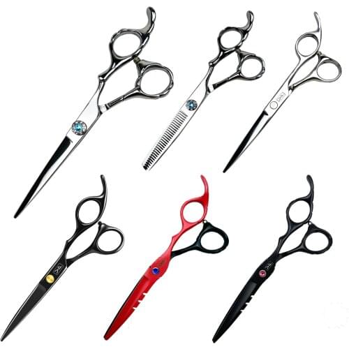 Hair Scissors 6.0 Professional Hairdressing Scissors set Barbershop Haircut Scissors Salon Hair Cutting Thinning Tool For Japan