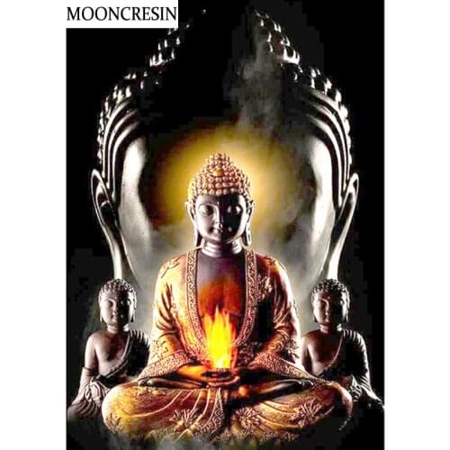 5D Full Square Diamond Painting Buddha Cross Stitch Diy Embroidery Diamond Mosaic Picture Of Rhinestone Crafts Decoration Home