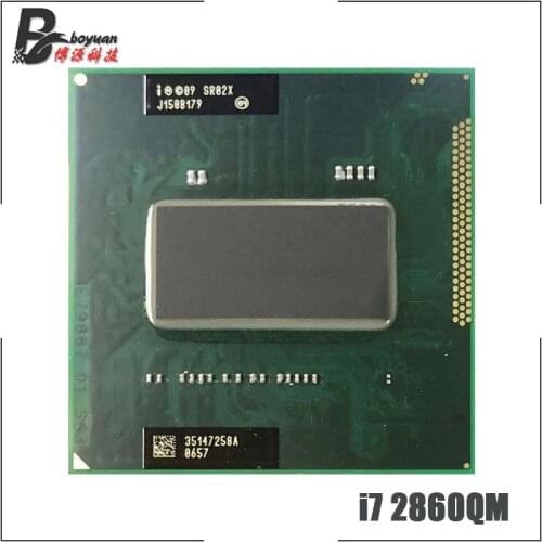 Intel Core i7-2860QM i7 2860QM SR02X 2.5 GHz Quad-Core Eight-Thread CPU Processor 8M 45W Socket G2 / rPGA988B