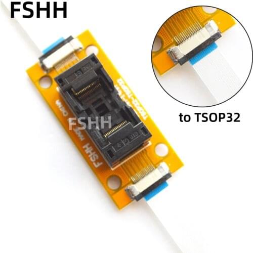 Program Test SMD welding 12mm vsop32 TSOP32 to TSOP32 test socket 0.5mm 20mm TSOP32 On line test socket