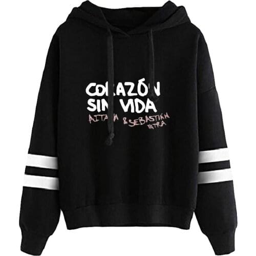 Sebastian Yatra Parallel Bars Hoodie Sweatshirts Casual Spring Autumn Winter Letter Hooded Autumn Clothes