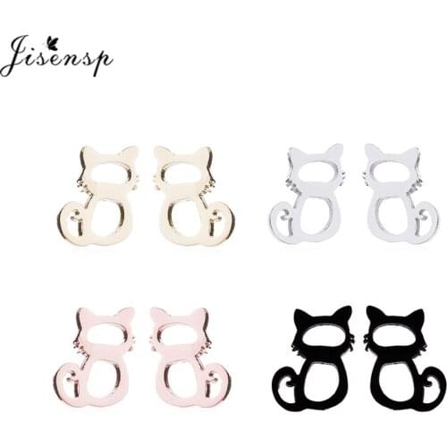 Lovely Cat Stud Earrings for Kids Fashion Jewelry Korean Small Animal Earings Women Birthday Ear Studs Pendientes Brincos