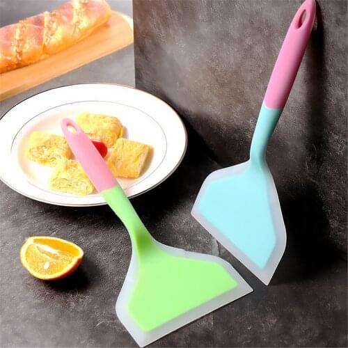 Silicone Spatula Non-stick Wide Turner Heat Resistant Pancakes Fried Cookware kitchen Tools