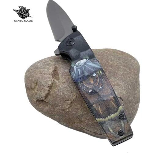 God Usopp Jackblade Straw Hat Pirates Sniper Folding Knife Anime Unique High Carbon Steel Knives Collection Boyfriend Gift