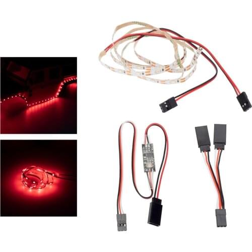 Remote Controlled LED Light Strip for RC Fixed Wing Airplane,Flying Wing Plane,AR Wing Drone Model,Car Truck