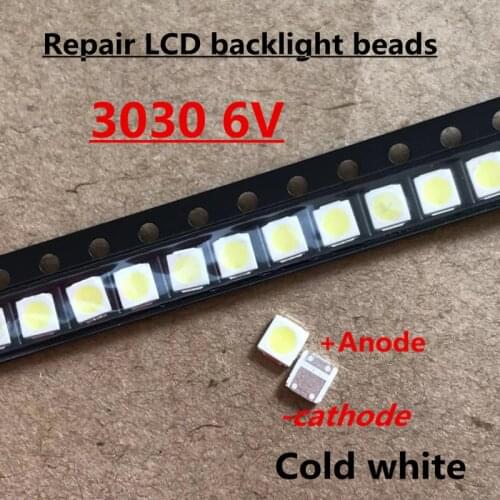 Lextar Retroilluminazione A LED LED Ad Alta Potenza 1.8 W 3030 6 V bianco Freddo 150-187LM PT30W45 V1 TV Application/100PCS