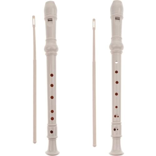 ABS High-pitched Soprano Recorder with Cleaning Rod for Beginner Student