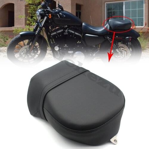 ACZ Motorcycle Black Rear Passenger Seat Pillion Cushion Pad Seat For Harley Sportster Iron XL 883 Nightster 1200 2007-2015
