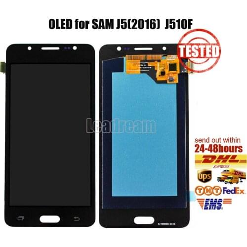 5pcs For Samsung J510 OLED LCD For Galaxy J5 2016 J510 J510N J510F J510Y J510M LCD Display Touch Screen Digitizer Assembly