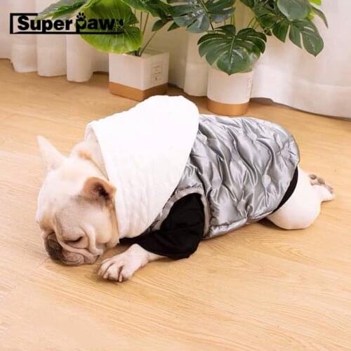 Pet Dog Winter Warm Jacket Waistcoat Coat Small Medium Dogs Schnauzer French Bulldog Teddy Pug Hoodie Clothes Dropshipping LAC11