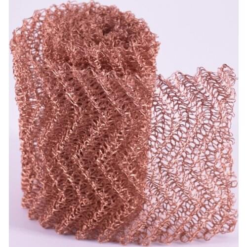 1 Meter 4 Wires Pure Copper Mesh Woven Filter Sanitary Food Grade For Distillation Moonshine Home Brew Beer 100mm Width