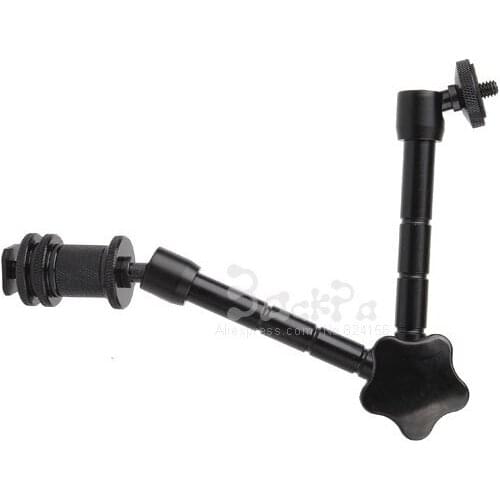 10 PCS 11Inch / 290mm Magic Arm DSLR Rig Camera Camcoder LCD Monitor Flash Light 1/4 Female Male Screw Socket Accessories