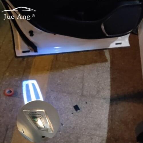 2pcs LOGO For Lincoln MKC MKZ MKX NAUTILUS CORSAIR AVIATOR LED RearCar Door Light Projector Ghost Shadow Light Welcome Light