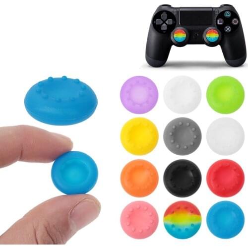 4PCS Thumb Stick Grips Caps for PS4 Pro Slim Silicone Analog Thumbstick Grips Cover for Xbox PS3 PS4 Accessories