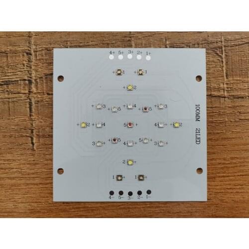 5 Channel 21Leds DIY Aquarium Fish Tank Led Emitter Lamp Light Semileds UV Cree XTE XPE2 For Coral Grow Led Lighting Source