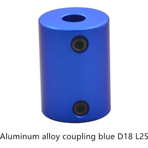 Aluminum Alloy Coupling Bore D18 L25 3D Printers Parts Blue Flexible Shaft Coupler Screw Part For Stepper Motor Accessories