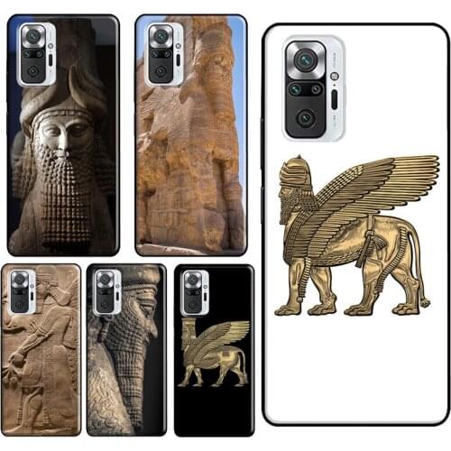 Lamassu Assyrian Winged Lion For Xiaomi Redmi Note 10 Pro 8T 9S Note 7 8 9 Pro Phone Case For Redmi 9C 9T 9 9A 8A K40