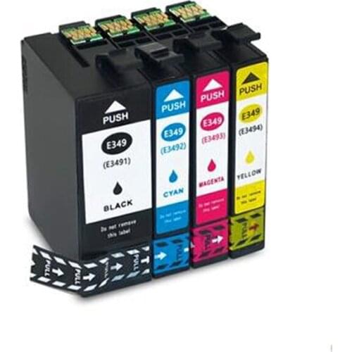 Vilaxh T349 Ink Cartridges Compatible For Epson T349 T349XL T3491 T3492 T3493 T3494 For WorkForce WF-3721 Printer