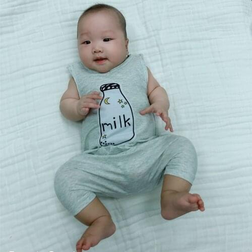 COSPOT Baby Boys Girls Summer Romper Newborn Plain Color Black Jumpsuit Kids Fashion Cotton Black Gray Short Jumper 2021 New 30