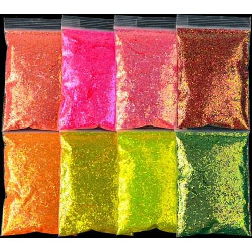 50g/Bag 0.2/0.4/1mm Holographic Nail Laser Glitter Sequins Sparkly Flakes Cosmetic Face/Body/Eye Shadow Nail Powder Glitter Ta13