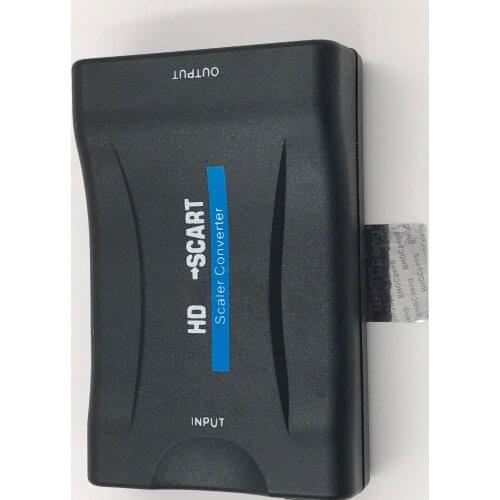 HDTV to Scart Converter 1080P Adapter Video Audio Signal Transfer High Quality HDMI-Compatible For DVD Box