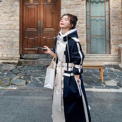 Женские плащи с капюшоном KUANGNAN China At AliExpress