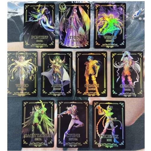 10pcs/set Saint Seiya No.5 Repaint Original Composite Craft Toys Hobbies Hobby Collectibles Game Collection Anime Cards