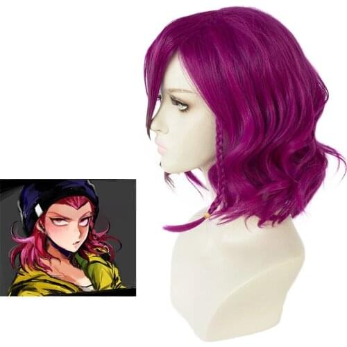 Anime Danganronpa V3 Cosplay Kazuichi Souda Wig hairwear Style Short Shocking Pink Wig Cosplay Costume