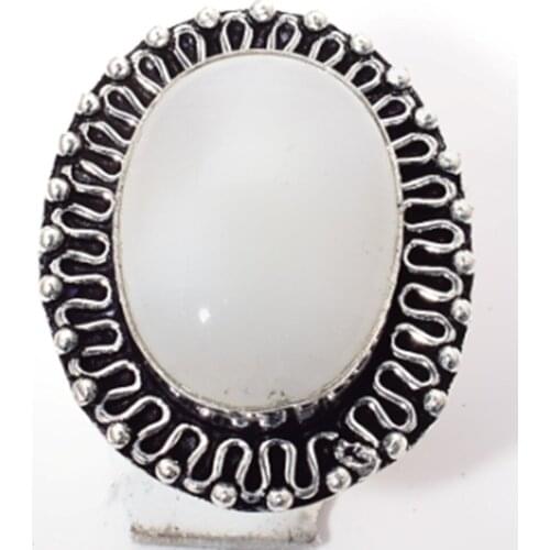 Rainbow Moonstone Silver Overlay over Copper , Size: 7.5 , R5499