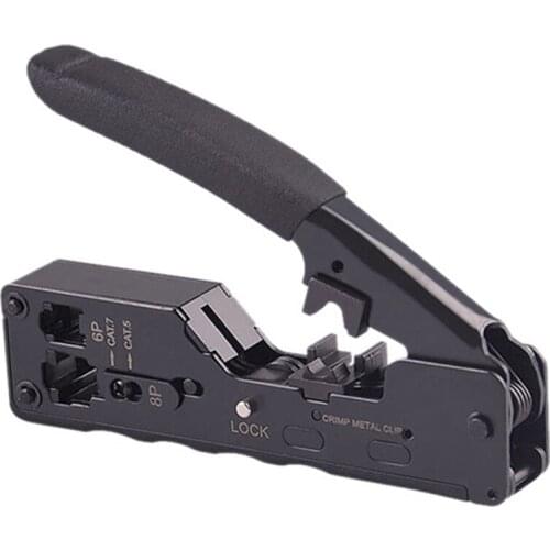 Rj45 Tool Network Crimper Crimping Tools For Cat7 Cat6 Cat5E Cat5 Stp Plugs Rj45 Connector Cables Multifunction Crimp Metal Clip