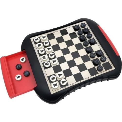 New Creative Drawer Portable Magnetic Chess Set Storable Pieces ABS & Magnet Chessman Travel Entertainment Child Gift Board Game