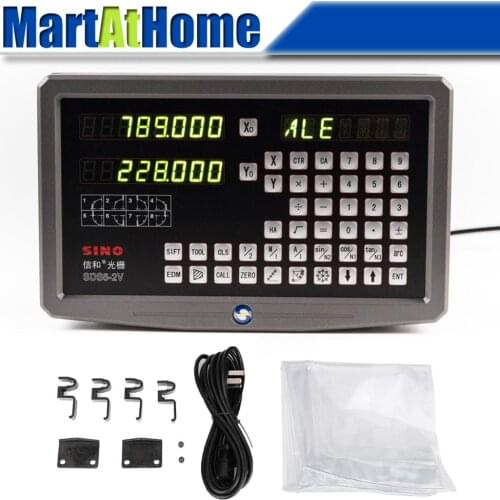 SINO DRO SDS6-2V SDS6-3V 2 Axis 3 Axis Digital Readout Counter Display Console for Milling Lathe Machine Bridgeport Mill