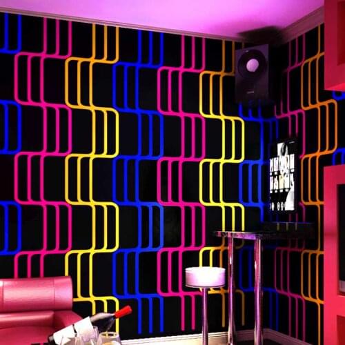 Modern 3D Background Wallpaper Roll for Walls Personalized Line Wall Paper Reflective KTV Room Sofa Shop Walls papel pintado