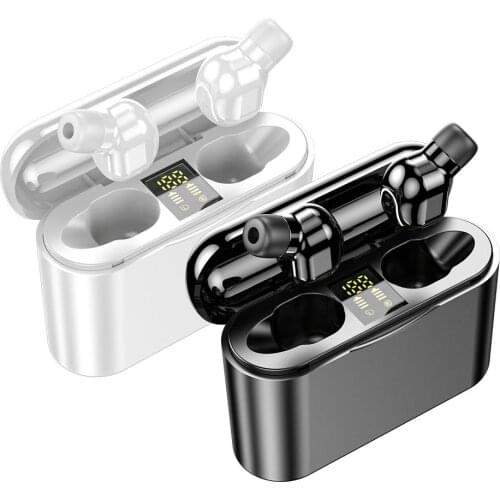 TWS Wireless Headphones Waterproof Mini Bluetooth Sports Earphones LED Digital Display In-ear Headsets