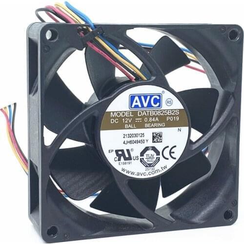 AVC DATB0825B2S 8CM 80MM 8025 80*80*25MM Server Fan Violent Wind Capacity Fan PWM support