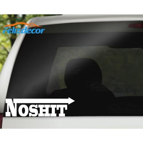 Funny Arrow Words Noshit Vinyl Sticker Car Decal Waterproof Sticker Art Bumper Car Window Decor Pattern L333