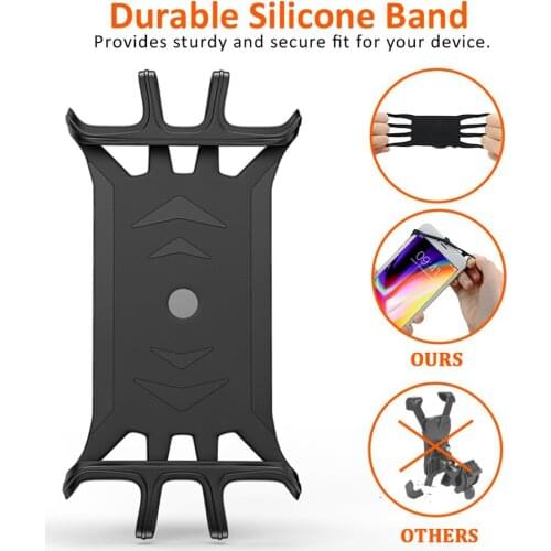 Anti Shake 360 Rotation Adjustable Smartphone Mount Bracket Universal Bicycle Holder Bike Handlebar Mobile Phone Holder Stand